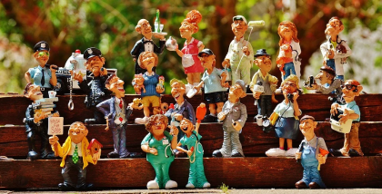 image of a group of figurines on steps